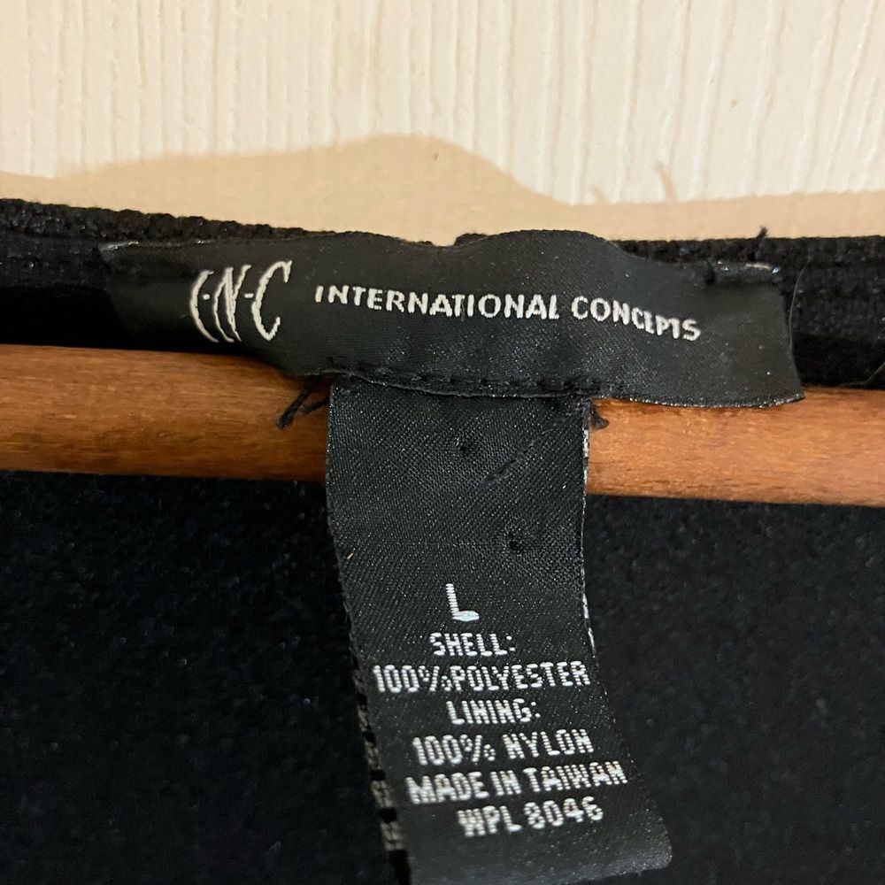INC, International Concepts, mini dress, zipper detail, great shape, size large - Picture 2 of 4